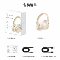 Écouteurs ANC IPX5 avec pilotes dynamiques, compatibles aides auditives, pilote aviation 40 mm, sans fil Type-C 5.3, suppression du bruit, pour le voyage