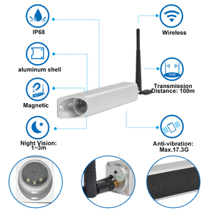 AHD kỹ thuật số không dây xe hơi đảo ngược dự phòng Pin từ máy ảnh Kit xe nâng xe tải van không dây máy ảnh hệ thống giám sát - Product Image 4