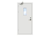Porte d'entrée en acier inoxydable résistant au feu KABO, certifiée CE, isolation acoustique, écran en fibre de verre moderne, antivol, intérieur bureau