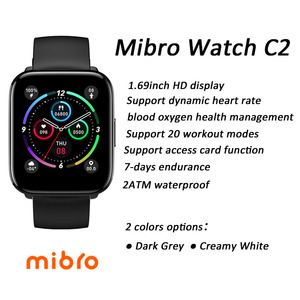 นาฬิกาอัจฉริยะ C2 mibro หน้าจอ1.69 "24H ตรวจสอบอัตราการเต้นของหัวใจ20โหมดกีฬา2ATM กันน้ำนาฬิกาอัจฉริยะสำหรับผู้ชายผู้หญิง - Product Image 2