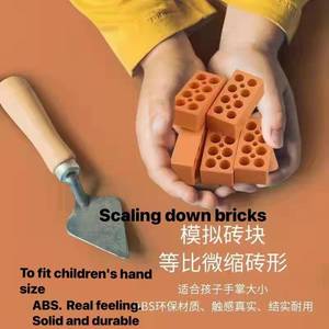 Juego de Construcción de Ladrillos de Cemento en Miniatura para Casa <span class=keywords><strong>DIY</strong></span>, Kit de Bloques de Construcción, Modelos de Arquitectura en Miniatura para Niños - Product Image 2