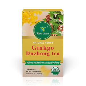 แปะก๊วย duzhong ชาสมุนไพรธรรมชาติผสมถุงชา20ถุง2.5กรัมใบหม่อนแต่ละเม็ด - Product Image 1