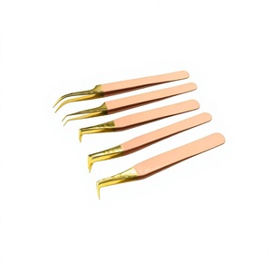 Pinzas para Pestañas con Punta Suave, Marca Privada OEM para Extensiones de Pestañas, Herramienta Profesional para Extensiones de Pestañas - Product Image 1