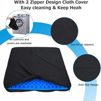 Machine à double couche améliorée, coussin de gel de refroidissement coccyx lavable coussin de siège de canapé de voiture orthopédique