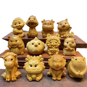 Custom Small Wooden Sculptures ISO9001 IATF Quality Control Customize Wood Sculpture Art