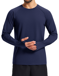 Wholesale Custom t Shirt Odm Custom Polyester T-shirt Men <strong>Clothing</strong> t Shirts Long Sleeve Gym T-shirt - Product Image 4