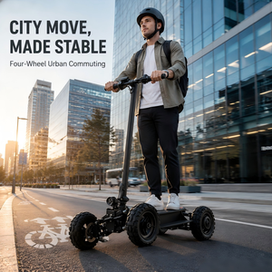 Nouveau Scooter Tout-Terrain Pliable 4x4 11'' 2026, 60V 4000W Autonomie 50-100km, Châssis Inclinable - Product Image 3