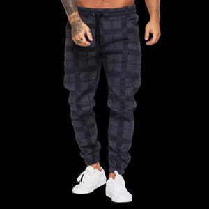 Pantalones de <span class=keywords><strong>Hombre</strong></span> a la Moda 2026, Pantalones Casuales a Cuadros, Pantalones Ajustados, Nueva Colección en Oferta - Product Image 4