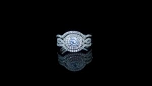 Argento elettrolitica 18K oro micro-inserzione zircone anello in argento 925 femminile combinazione argento sterling senso avanzato