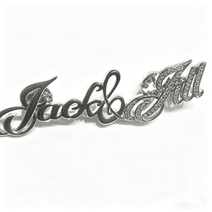 Spilla Personalizzabile <span class=keywords><strong>Jack</strong></span> e <span class=keywords><strong>Jill</strong></span>, Spilla in Metallo <span class=keywords><strong>Jack</strong></span> e <span class=keywords><strong>Jill</strong></span> Rosa e Blu, Spilla in Metallo di Alta Qualità - Product Image 2