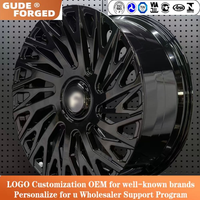 Jantes forgées noires GUDE 20 21 22 23 24 pouces, jantes en alliage multi-rayons personnalisées pour Cadillac Gmc Yukon Chevy Suburban