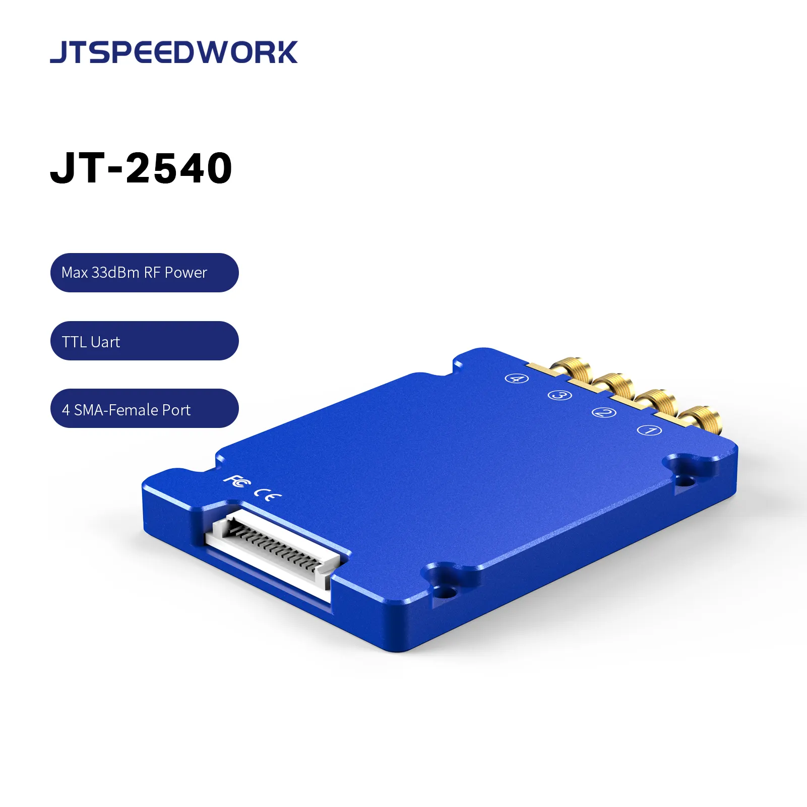 رقاقة JT-2540 TM200 UHF RFID وحدة قراءة 4 قنوات / تصنيع RFID مع علامات متعددة