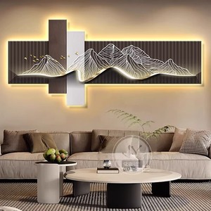 <span class=keywords><strong>Dipinto</strong></span> Decorativo di Lusso Leggero e Semplice per Soggiorno, Quadro da Parete per Sfondo Divano con Murale Creativo sul Retro - Product Image 1
