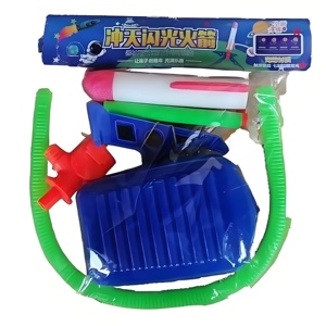 ชุดจรวดพลาสติกบินได้ Qi Wei Double <span class=keywords><strong>Air</strong></span> Powered Launcher สำหรับเล่นกลางแจ้ง ของเล่นเสริมพัฒนาการ จรวดไฟกระพริบ Firetek <span class=keywords><strong>Zoom</strong></span> Rocket Set สำหรับเด็กทุกเพศทุกวัย - Product Image 4