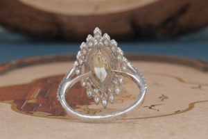 Bague classique en or 14 carats avec diamant de laboratoire pour femme, bague de fiançailles solitaire en diamant synthétique, bijoux fins pour anniversaire de mariage - Product Image 3