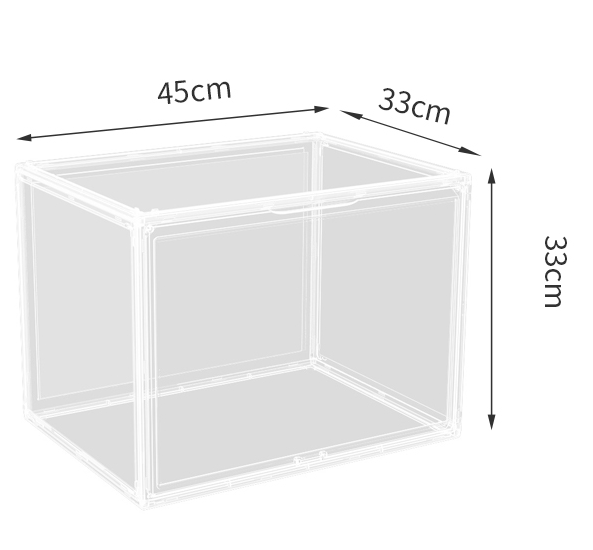 Boîte de rangement de casque clair [45*33*33]