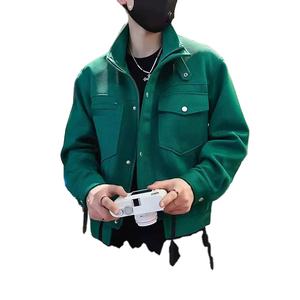 Jaket Kasual Trendi Gaya Korea <span class=keywords><strong>M</strong></span>-3XL Jaket Pria Musim Semi dan Gugur Terbaru - Product Image 3