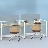 OMNI – Tables de travail modulaires modernes multi-positions avec cloisons d'intimité ergonomiques en acier inoxydable, assemblage facile