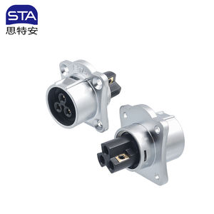 LP20 Runder Elektrischer IP68 Wasserdichter LED-Stromstecker Kupfer-Luftfahrt-Schraubkabelverbinder 3-polig - Product Image 4