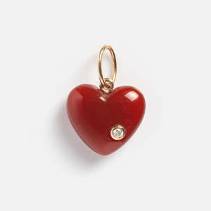 Mới 12 Sinh Nhật Đá Hình Trái Tim Màu Đỏ Màu Xanh Lá Cây Màu Hồng Màu Đen Đá Tự Nhiên Zircon Mặt Dây Chuyền Tự Làm Quyến Rũ Vòng Cổ Phụ Nữ Món Quà Đảng Ngày - Product Image 6