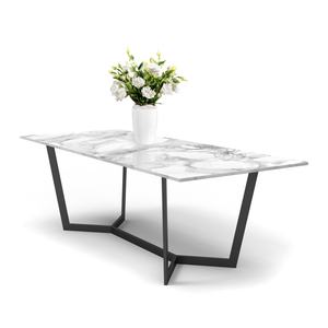 Herringbone Base <b>Table</b> (Fishbone Design <b>Table</b>) Sintered Modern Minimalist OEM/ODM High Quality Stone Coffee <b>Tables</b> - Product Image 6