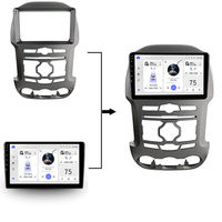 Aijia 2Din Cadre d'écran de voiture Câble Canbus Unité principale vidéo Fonction DSP Kit de tableau de bord 9 pouces Navigation multimédia pour Ford RANGER 2012