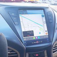 Reproductor Multimedia de Video para Auto 2 Din con GPS para Elantra 2012, Pantalla Vertical OLED de 10.4 Pulgadas, Radio Tesla Android 13 con DSP