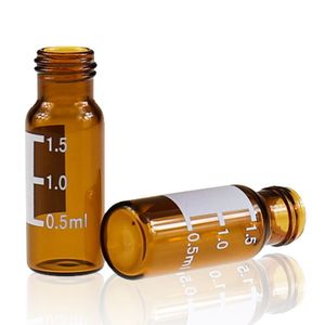Klarglas-Mikro proben fläschchen 1ml 2ml flache Form mit PTFE/Silikon-Septa für die <span class=keywords><strong>HPLC</strong></span>/GC-Analyse im Karton verpackt - Product Image 4