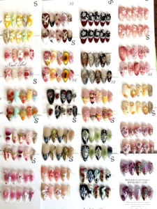 Lot de 10 faux <span class=keywords><strong>ongles</strong></span> personnalisés faits à la main, <span class=keywords><strong>ongles</strong></span> à presser style français, <span class=keywords><strong>ongles</strong></span> en acrylique de haute qualité, vente en gros - Product Image 1