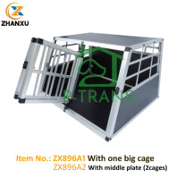Double porte Caisse de voyage en aluminium pour chien