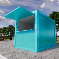 Kiosque à café mobile préfabriqué 10*8*8 pieds, boutique conteneur détachable à vendre, stand commercial