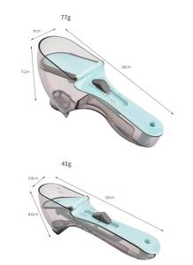 Herramientas de medición de cocina Cuchara medidora ajustable magnética Cuchara inteligente con escala Juego de cucharas medidoras de plástico - Product Image 3