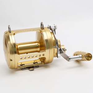 Sıcak satmak Max sürükle 45Kg tam Metal derin deniz Trolling 2 hız teknesi tuzlu su makara büyük oyun için ton balığı avlama çubuk ve makaraları - Product Image 6