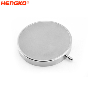 HENGKO Batu Karbonasi Stainless Steel 316L Diffuser Gelembung Halus untuk Gas O2 CO2 Ozon Sparger 0.5 hingga 70 Mikron untuk Bir - Product Image 3