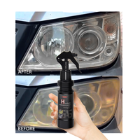Kit de polissage de phares automobiles OEM 180 ml + 10 ml, marque privée, nettoyant pour phares anciens, spray de lavage, marque OGAS, garantie 3 ans