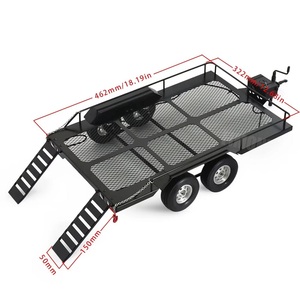 <span class=keywords><strong>Kit</strong></span> de remorque à double essieu en métal pour camion <span class=keywords><strong>RC</strong></span> 1/10 Axial SCX10 TRX4 TRX6 Redcat GEN8 RGT 86100 SMT <span class=keywords><strong>Tamiya</strong></span> CC01 - Product Image 4