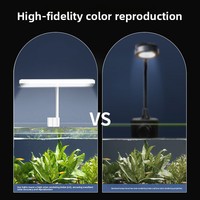 Aquarium, petit bassin rectangulaire en plastique, lumière à clip, économie d'énergie, haute luminosité, lumière LED pour plantes aquatiques, anti-algues