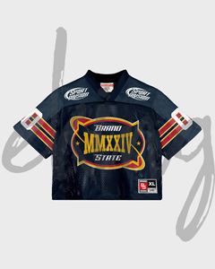 Custom DTG trasferimento sublimazione stampato grafico rapido asciutto tessuto traspirante maglia da Football americano t-shirt per gli uomini - Product Image 1