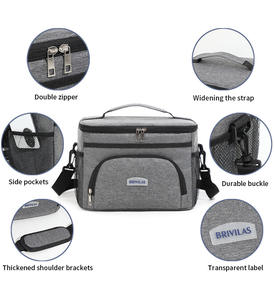 Vente chaude unique épaule Camping en plein air sac de pique-nique capacité accrue frais-garder étanche PEVA isolation stockage de glace - Product Image 5