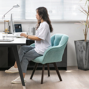 Sedia Ergonomica da Ufficio Nordica con Supporto Lombare <span class=keywords><strong>in</strong></span> Tessuto Flanella - Sedia Girevole <span class=keywords><strong>in</strong></span> <span class=keywords><strong>Legno</strong></span> Massello per Lunghe Sessioni di Seduta, Ideale per Studenti - Product Image 3
