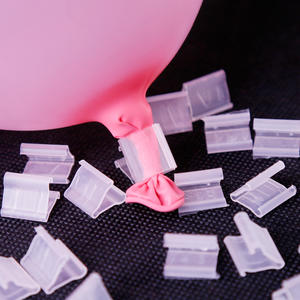 100 pièces en plastique ballon Clips H V forme joint Clips pour noël mariage fête d'anniversaire décor - Product Image 3
