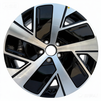 Ruedas de Aleación de Aluminio con Acabado Negro Brillante de Cinco Radios para Autos de Pasajeros, 20 y 21 Pulgadas, 5x120 PCD, para Vehículos BYD Tang de Nueva Energía