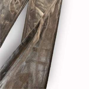 Vaqueros Anchos de Algodón Grueso con Efecto Encerado y Desgastado, Diseño Personalizado, Color Marrón, Estilo Y2K, para Hombre, Vaqueros de Moda Urbana para Hombre, Gran Venta - Product Image 3