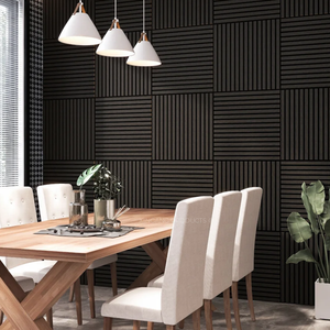 Panneau acoustique en bois à lattes 2440/2700/3050*605mm, design industriel, <span class=keywords><strong>isolation</strong></span> <span class=keywords><strong>phonique</strong></span> pour la décoration intérieure, décoration murale de la maison - Product Image 4
