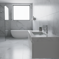 Robinet de lavabo de salle de bain à trou unique en laiton sculpté avec noyau de valve en céramique pour l'eau froide et chaude, utilisation en chambre à coucher