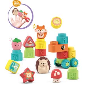 ชุดบล็อกยางนุ่ม EPT Baby 3 in 1 พร้อมหุ่นนิ้วสัตว์ ของเล่นเสริมพัฒนาการสำหรับเด็กเล็ก - Product Image 2