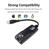 Convertidor USB3.0 Gigabit Ethernet, USB Tipo C a RJ45, Puerto de Red de 1000Mbps, Sin Controlador, para PC, Laptop, TV Box, Teléfono, Tablet