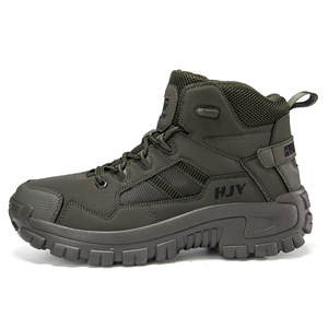 SF33 HJY Outdoor camping men Khaki Tactical <b>Hiking</b> <b>Boots</b> Mesh Breathable Outdoor All Season Men Work <b>Boots</b> made in China stock - Product Image 5