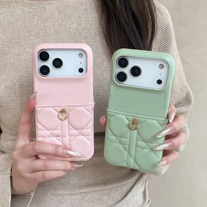 Étui de téléphone de luxe en cuir PU antichoc avec anneau magnétique et pendentif pour 12-17 Pro Max (Design Paysage Urbain) - Product Image 3