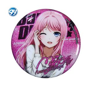 MYGOシルバーキラキラダブルフラッシュバッジ千早アノンラントカゲキャラクターピンブローチイタバッグギフト音楽愛好家向け - Product Image 5